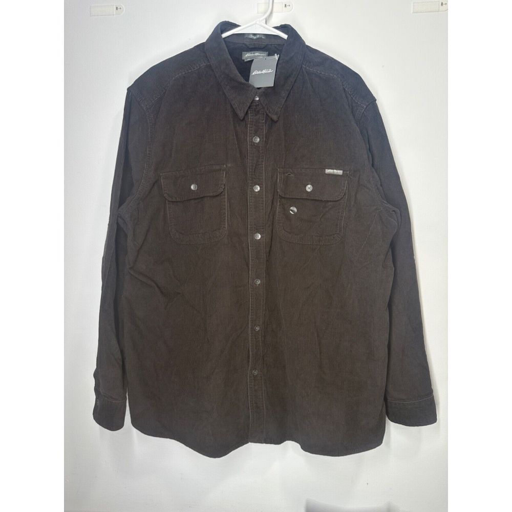 Eddie Bauer Men's Classic‎ Fit Faultline Corduroy Shirt Size 2XL